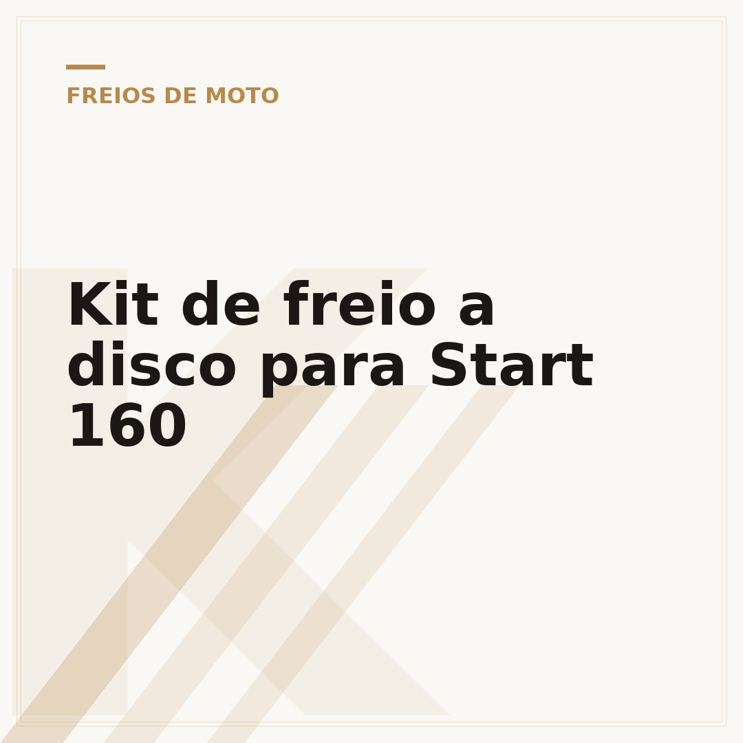 Kit de freio a disco para Start 160