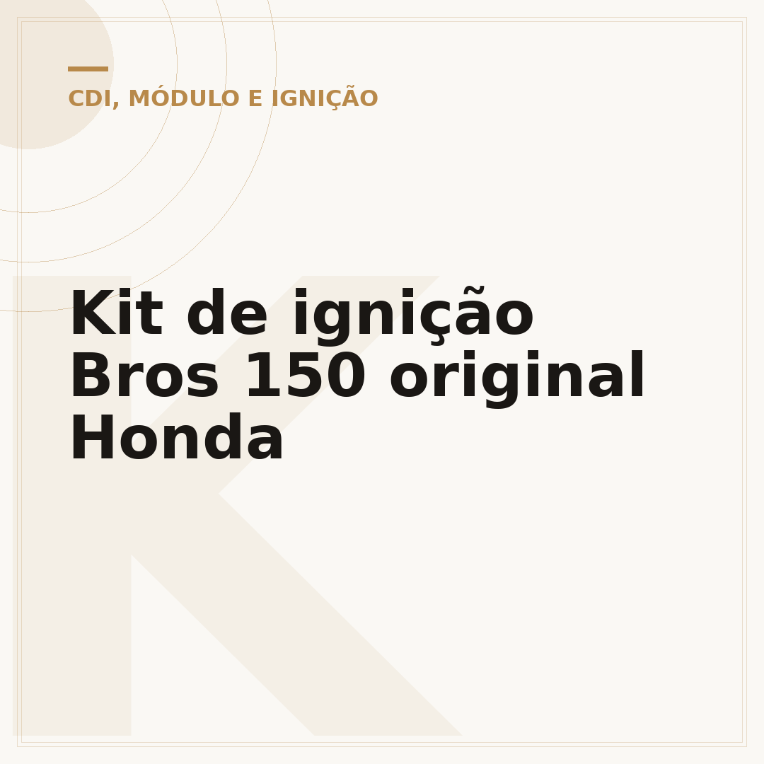 Kit de ignição Bros 150 original Honda
