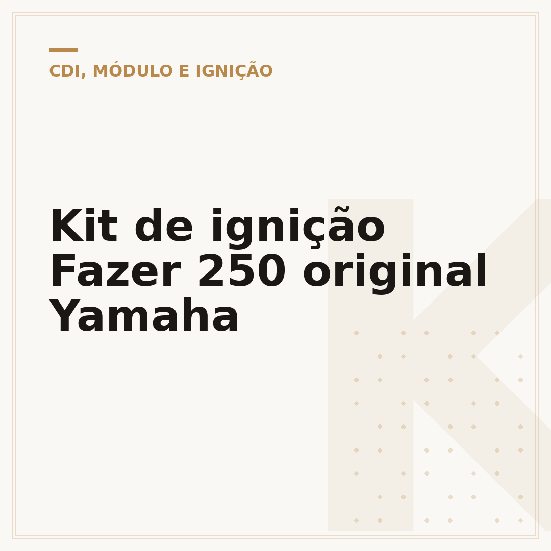 Kit de ignição Fazer 250 original Yamaha
