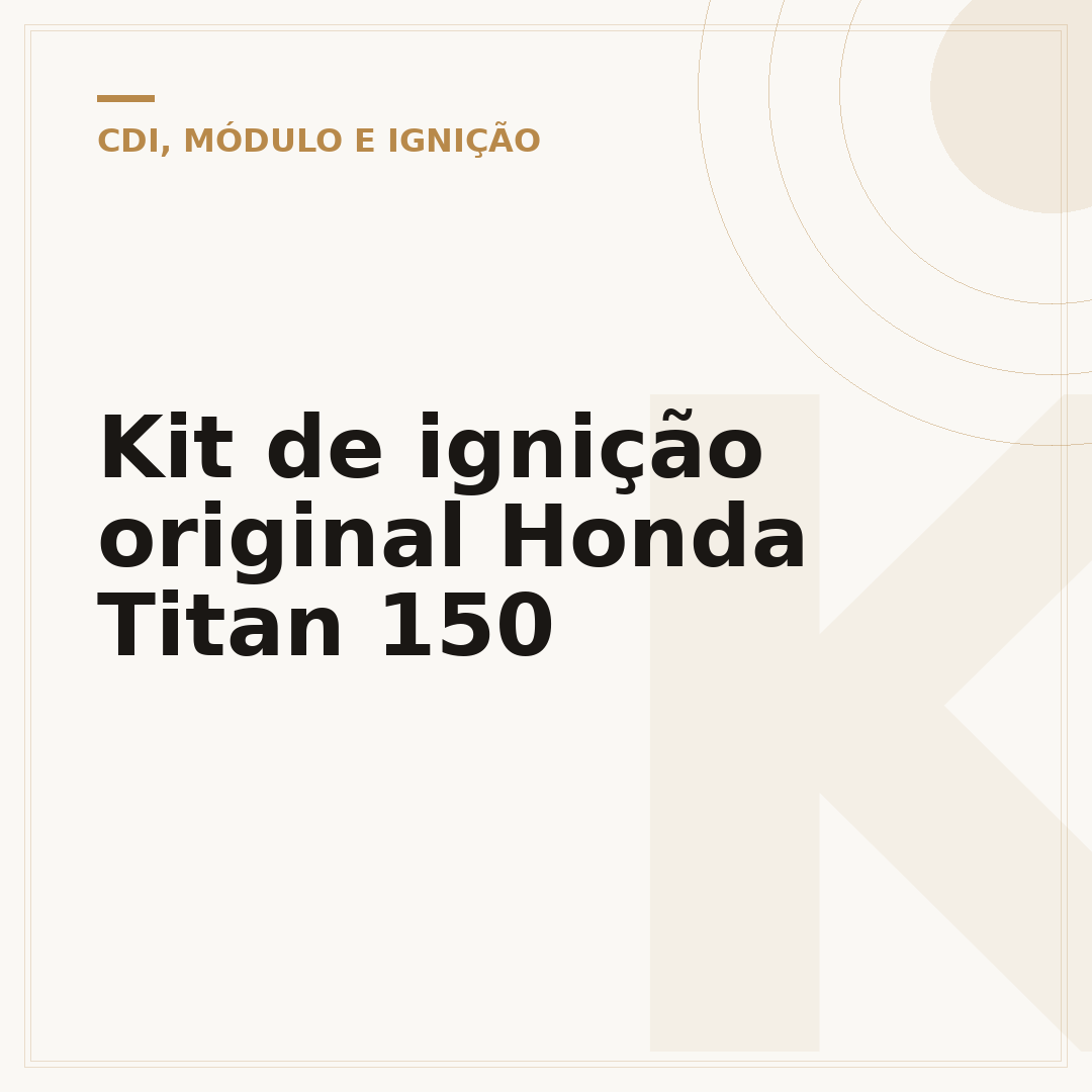 Kit de ignição original Honda Titan 150