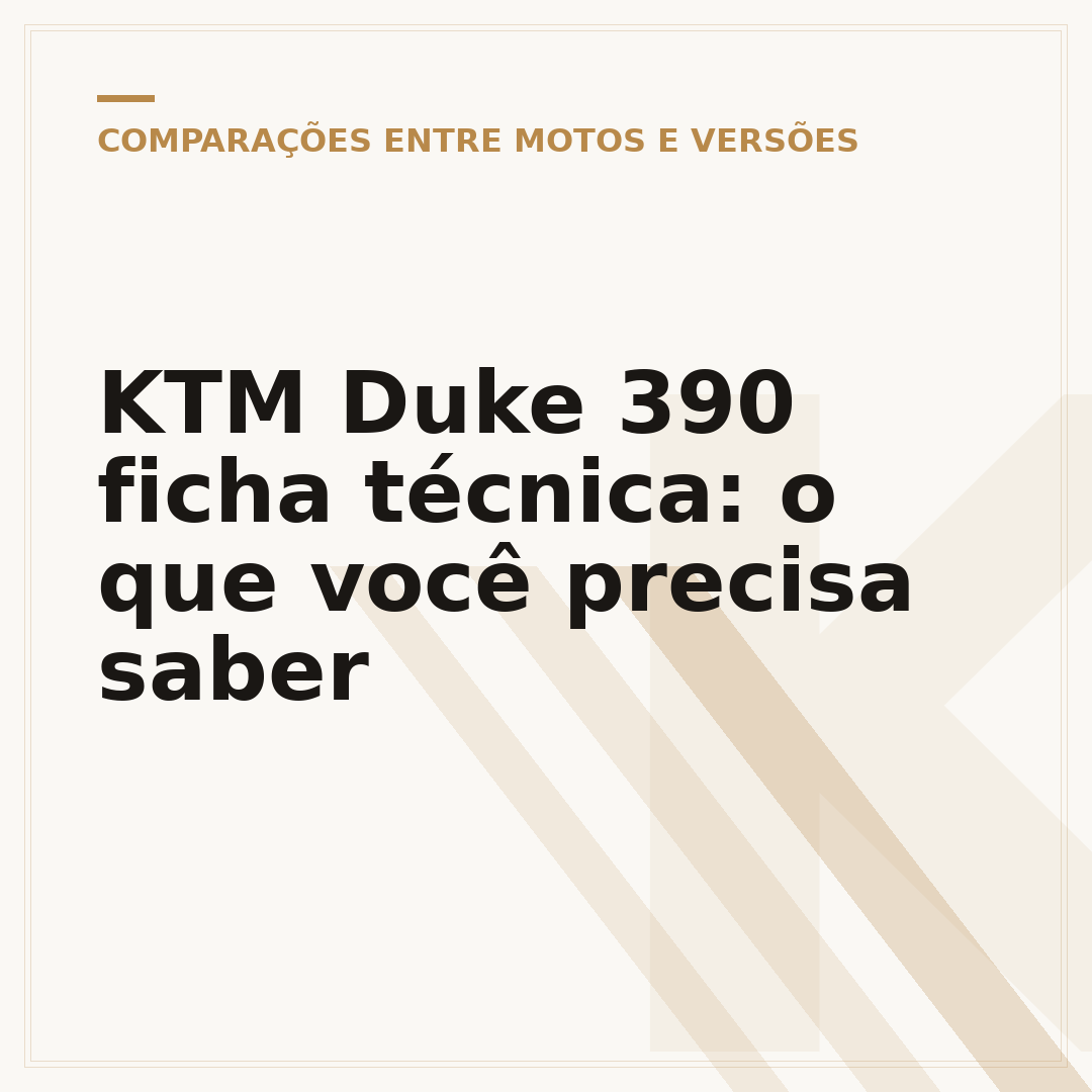 KTM Duke 390 ficha técnica: o que você precisa saber