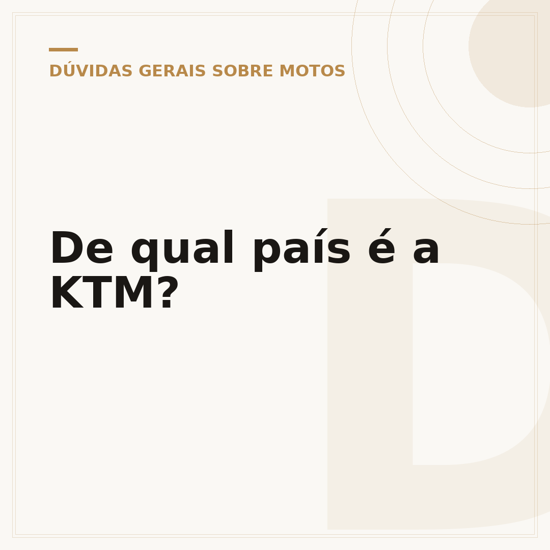 De qual país é a KTM?