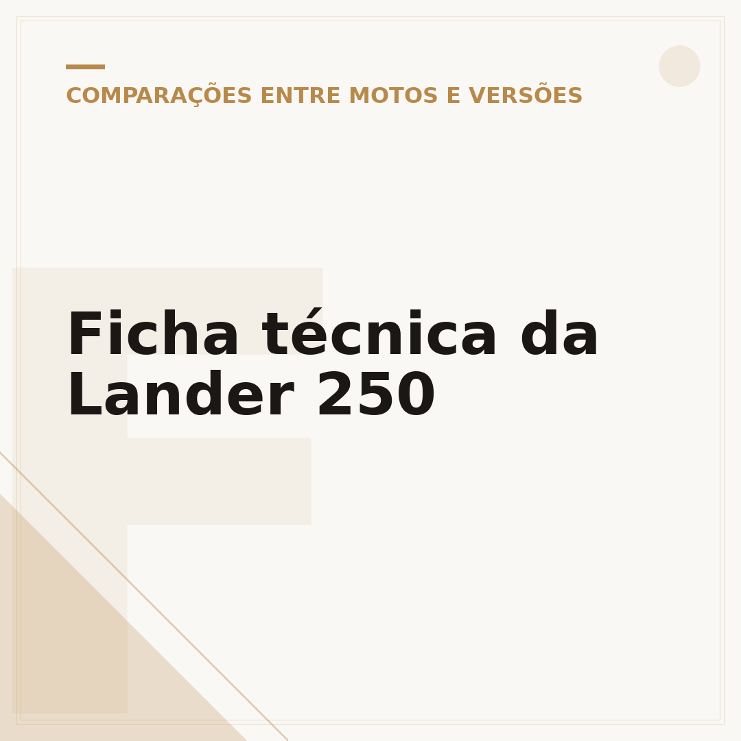 Ficha técnica da Lander 250