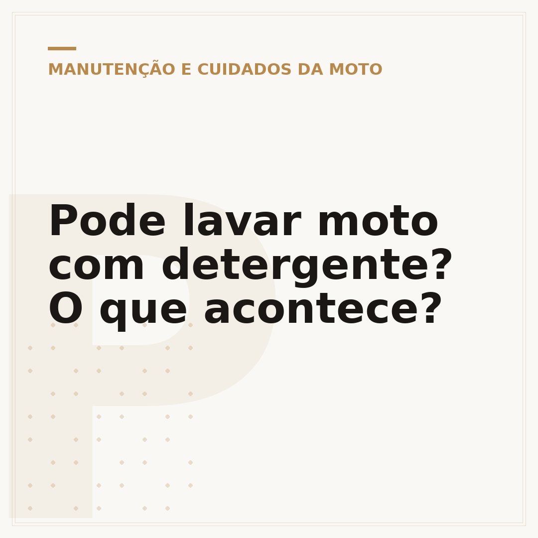 Pode lavar moto com detergente? O que acontece?