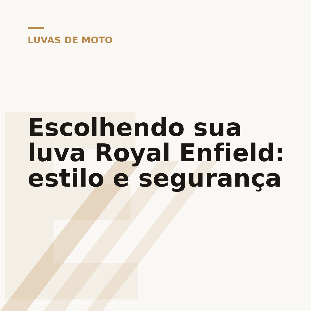 Escolhendo sua luva Royal Enfield: estilo e segurança