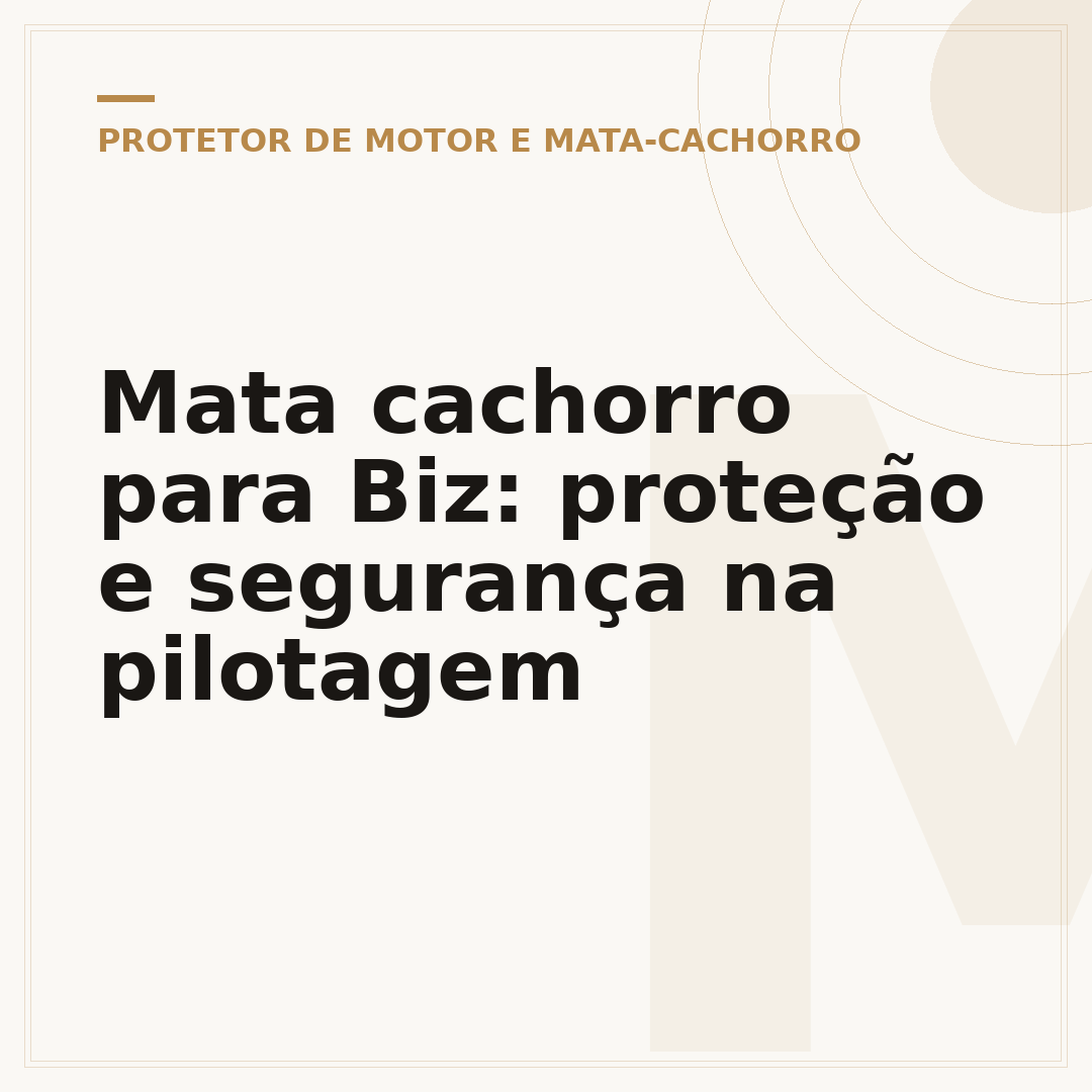 Mata cachorro para Biz: proteção e segurança na pilotagem