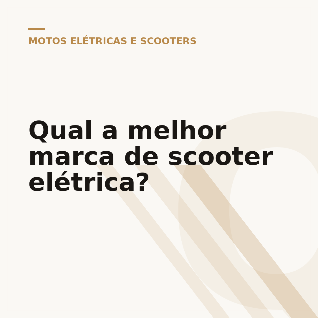 Qual a melhor marca de scooter elétrica?
