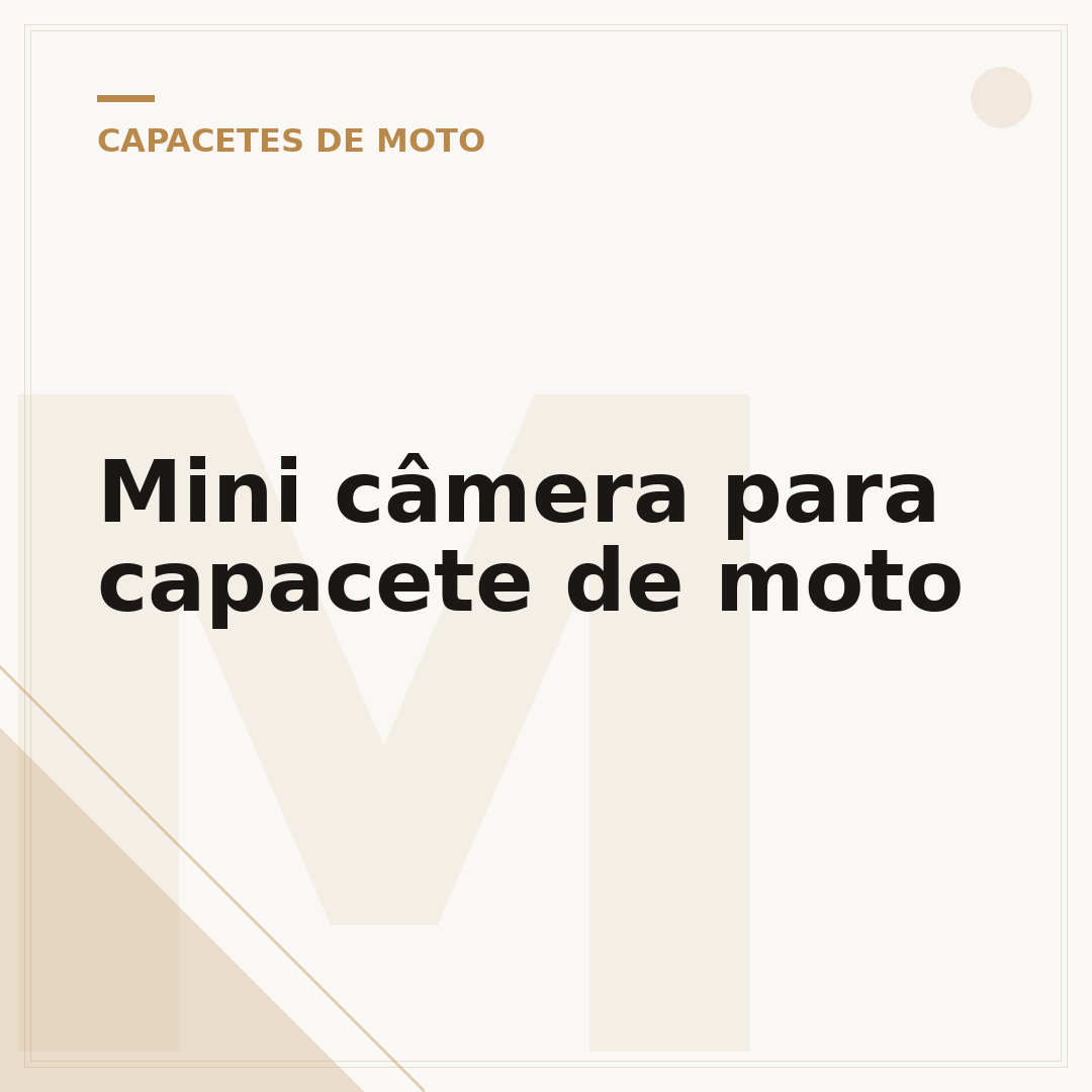Mini câmera para capacete de moto