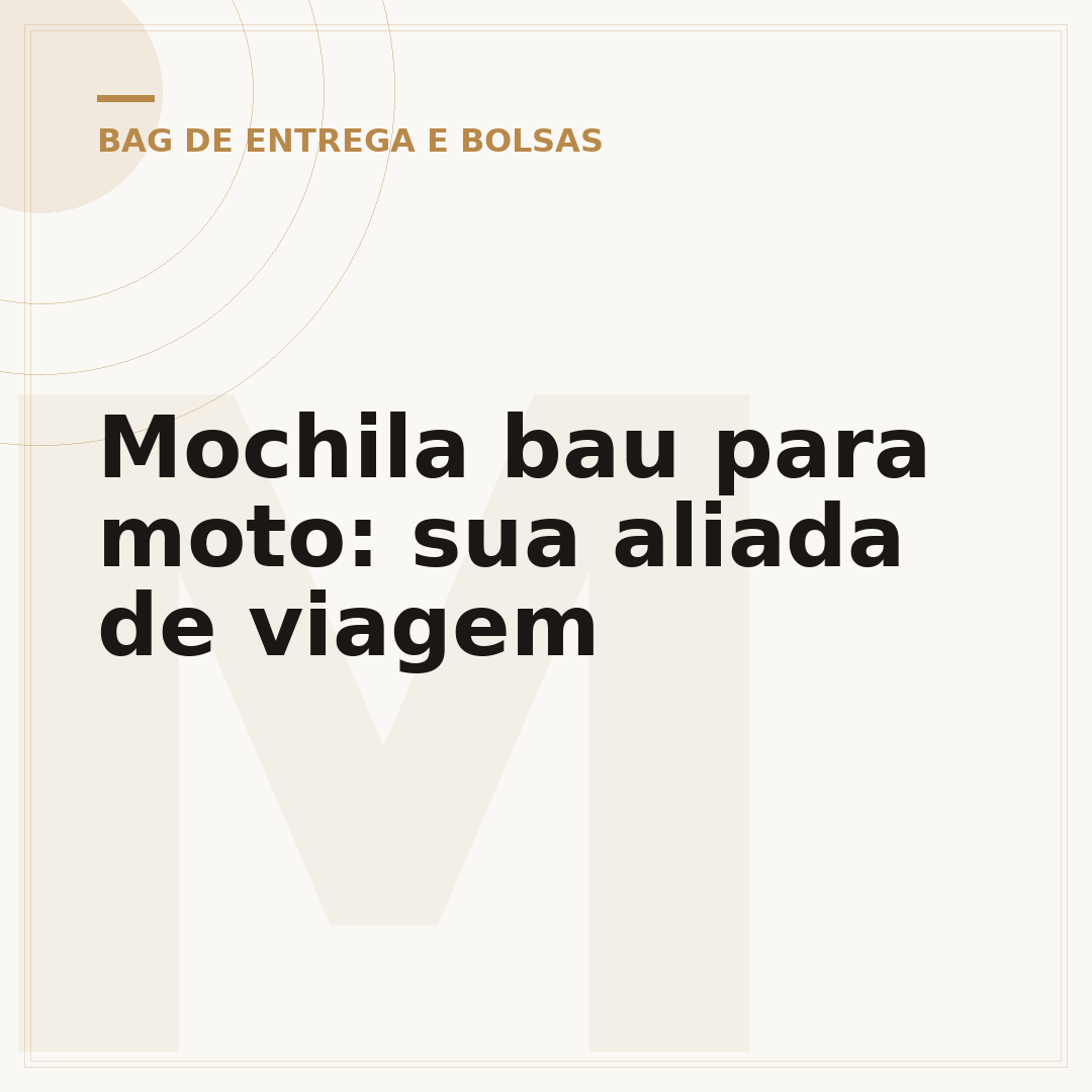 Mochila bau para moto: sua aliada de viagem