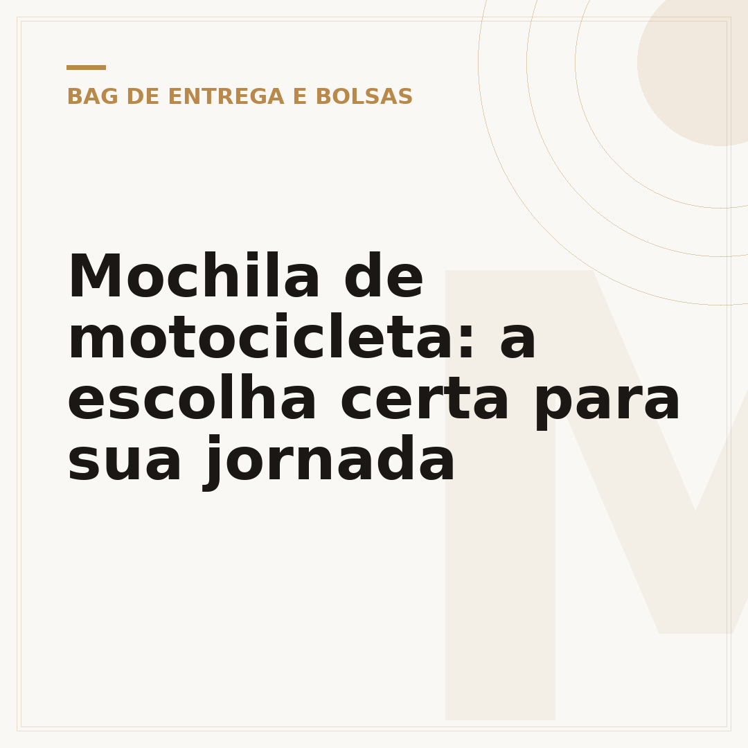 Mochila de motocicleta: a escolha certa para sua jornada