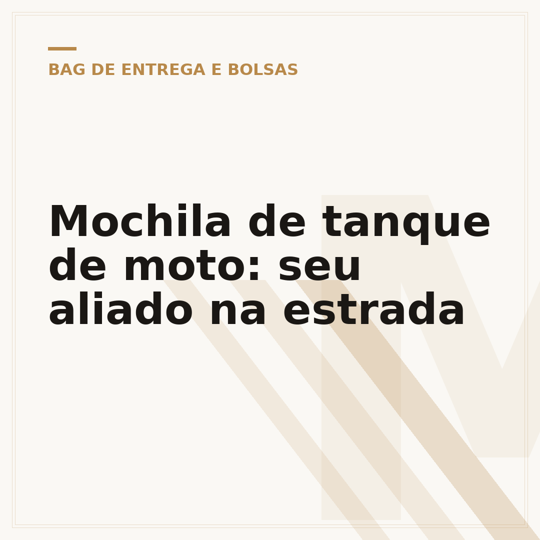 Mochila de tanque de moto: seu aliado na estrada