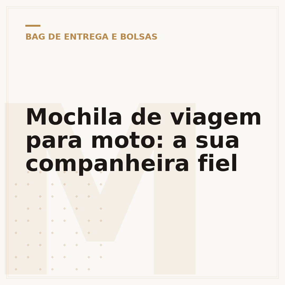 Mochila de viagem para moto: a sua companheira fiel
