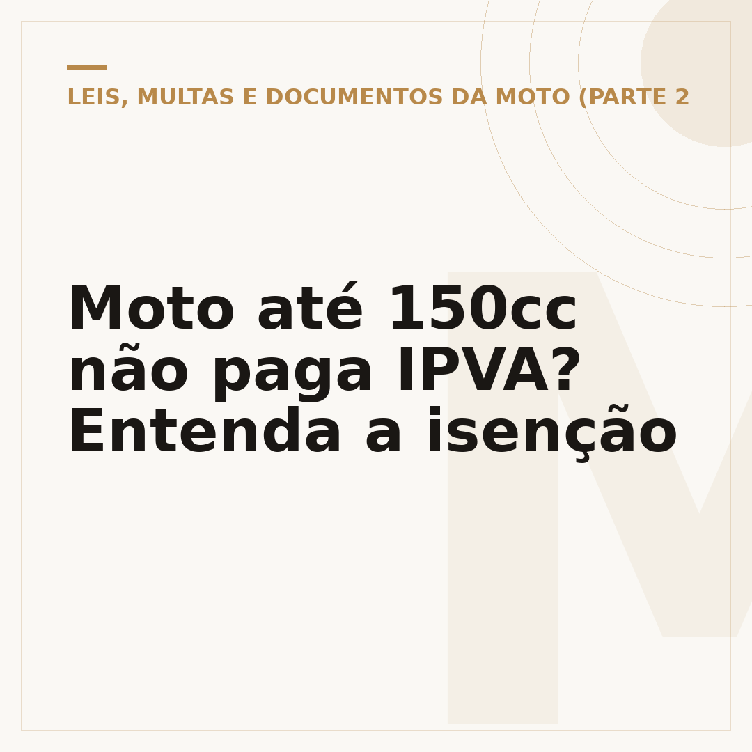 Moto até 150cc não paga IPVA? Entenda a isenção