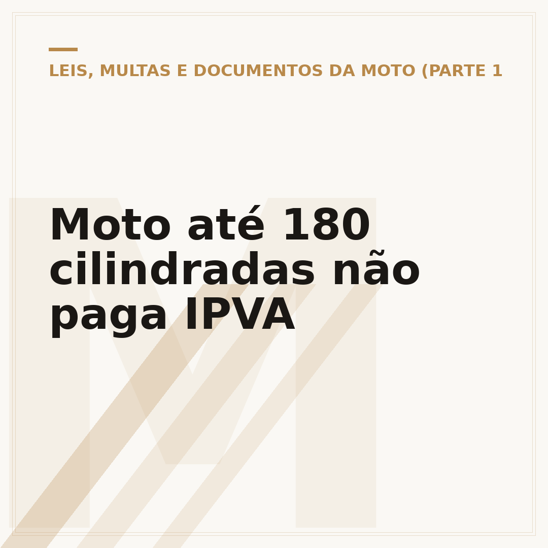 Moto até 180 cilindradas não paga IPVA