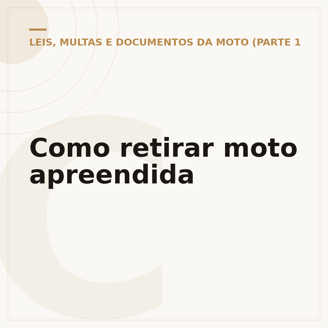Como retirar moto apreendida
