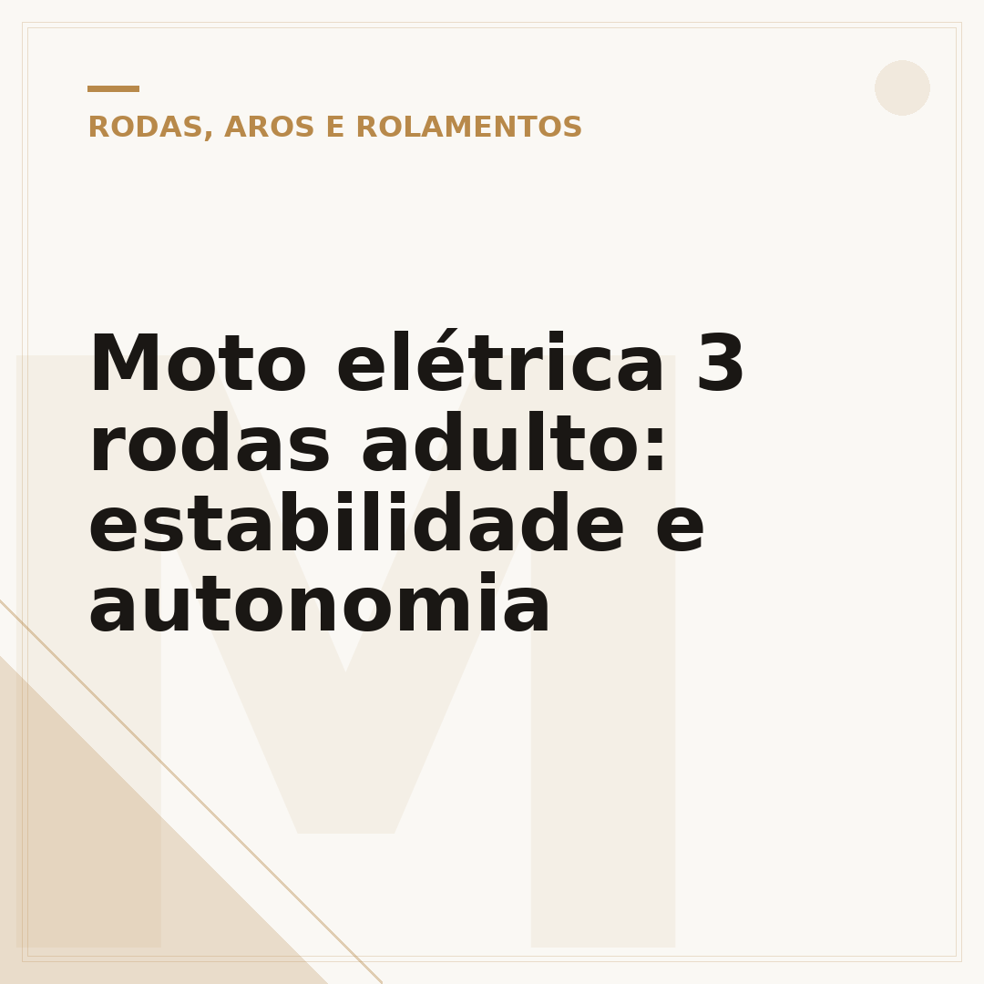 Moto elétrica 3 rodas adulto: estabilidade e autonomia