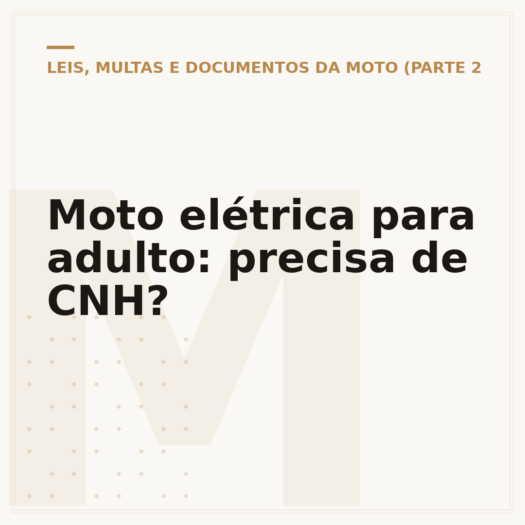 Moto elétrica para adulto: precisa de CNH?