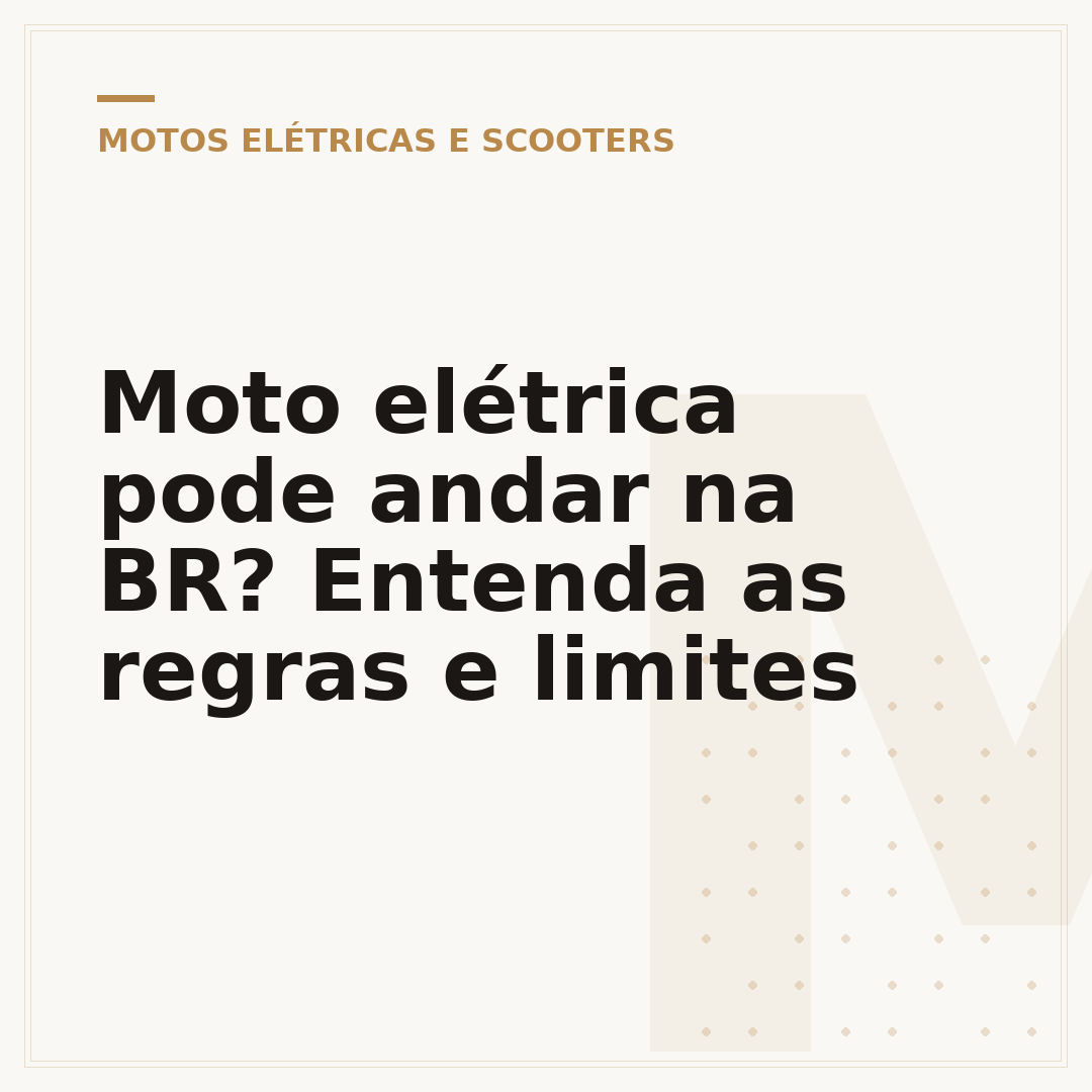 Moto elétrica pode andar na BR? Entenda as regras e limites