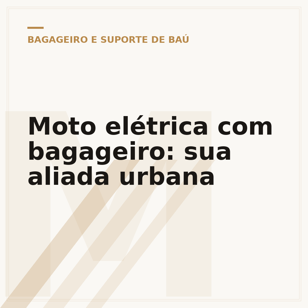 Moto elétrica com bagageiro: sua aliada urbana