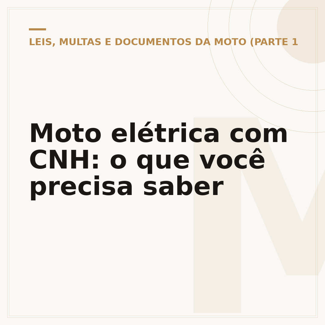 Moto elétrica com CNH: o que você precisa saber