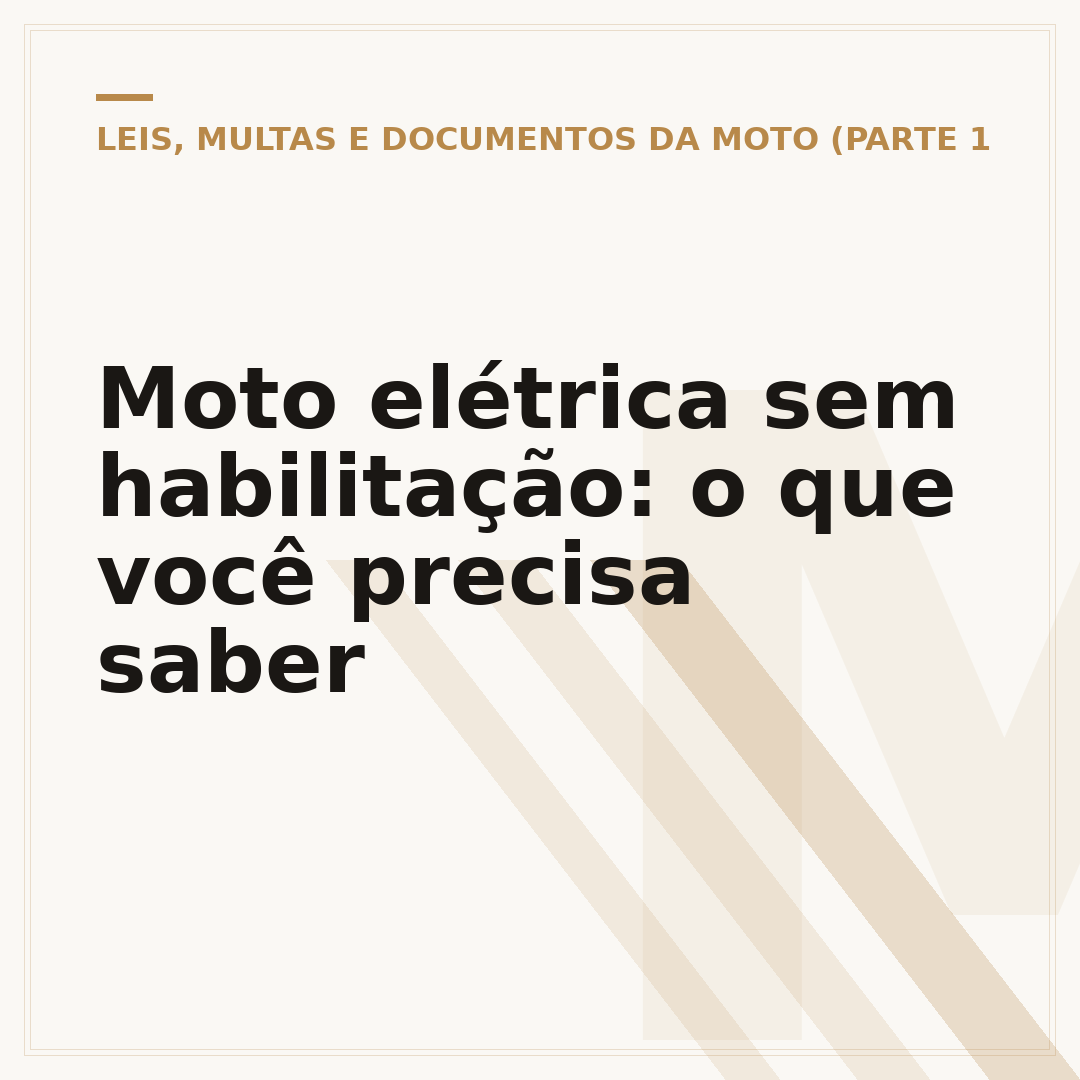 Moto elétrica sem habilitação: o que você precisa saber