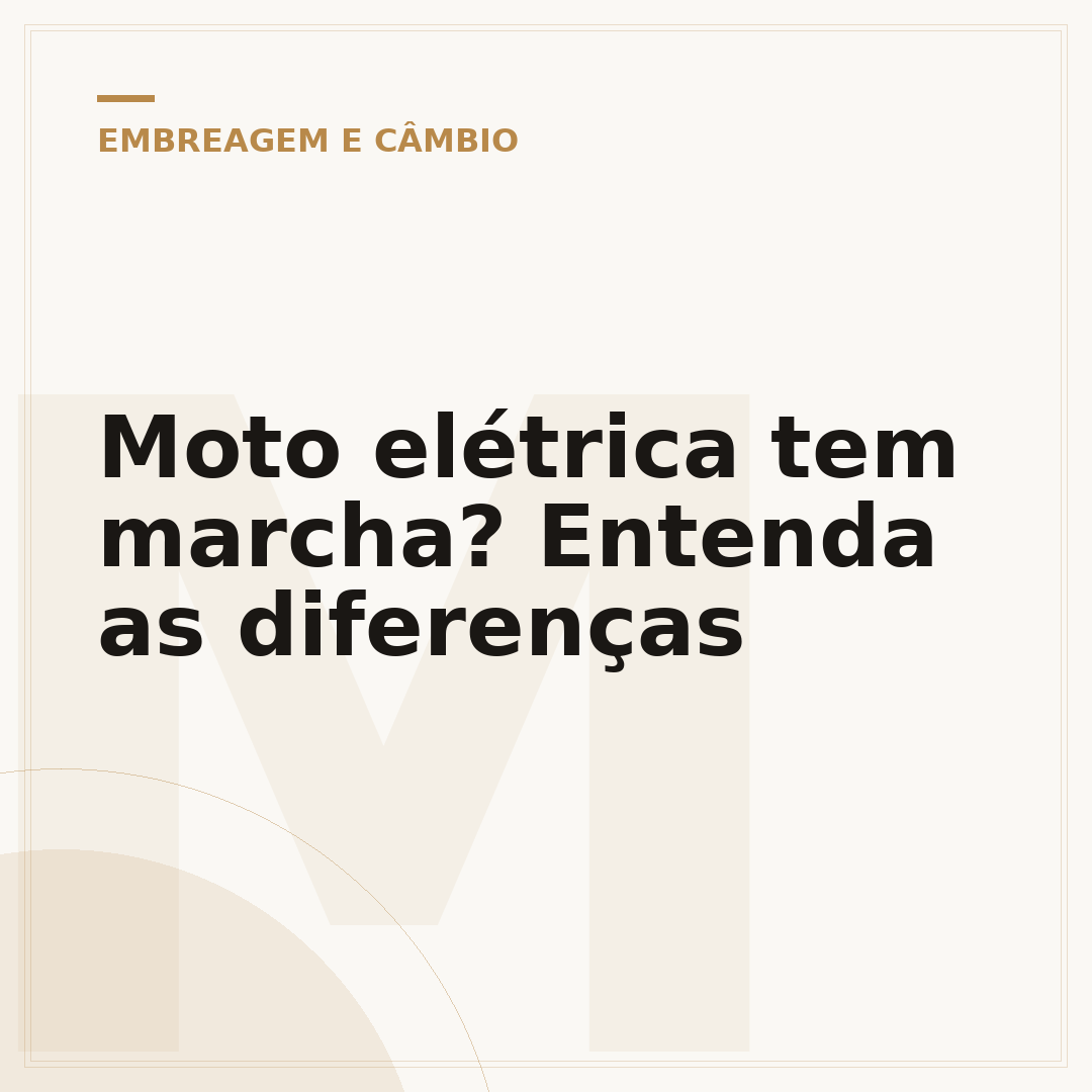 Moto elétrica tem marcha? Entenda as diferenças