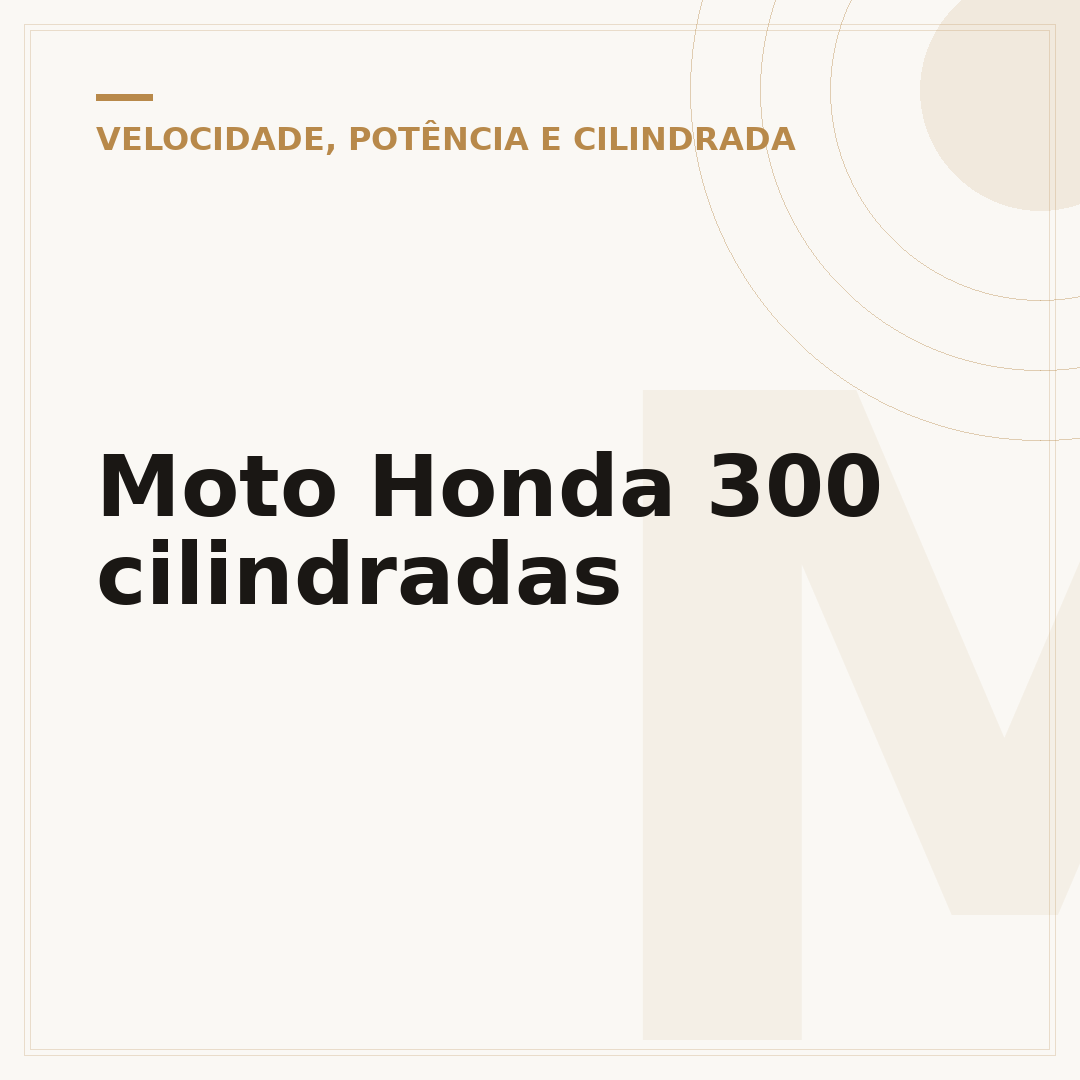 Moto Honda 300 cilindradas