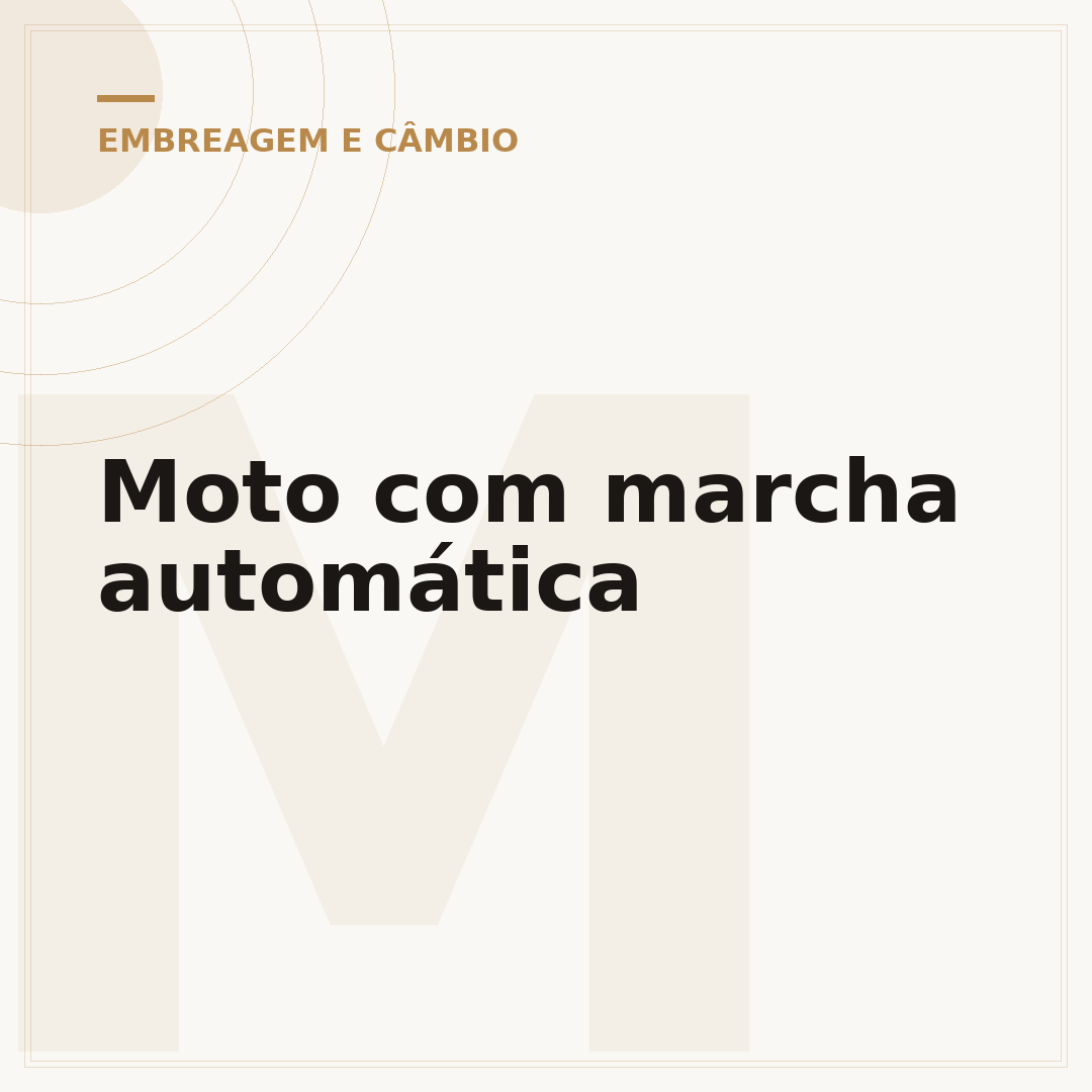 Moto com marcha automática