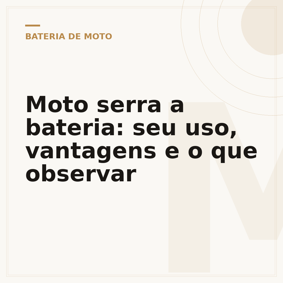 Moto serra a bateria: seu uso, vantagens e o que observar