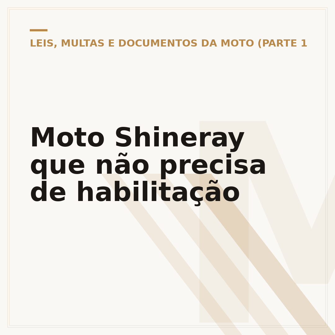 Moto Shineray que não precisa de habilitação