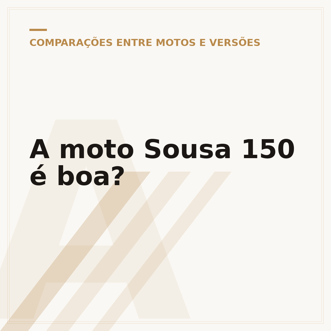 A moto Sousa 150 é boa?