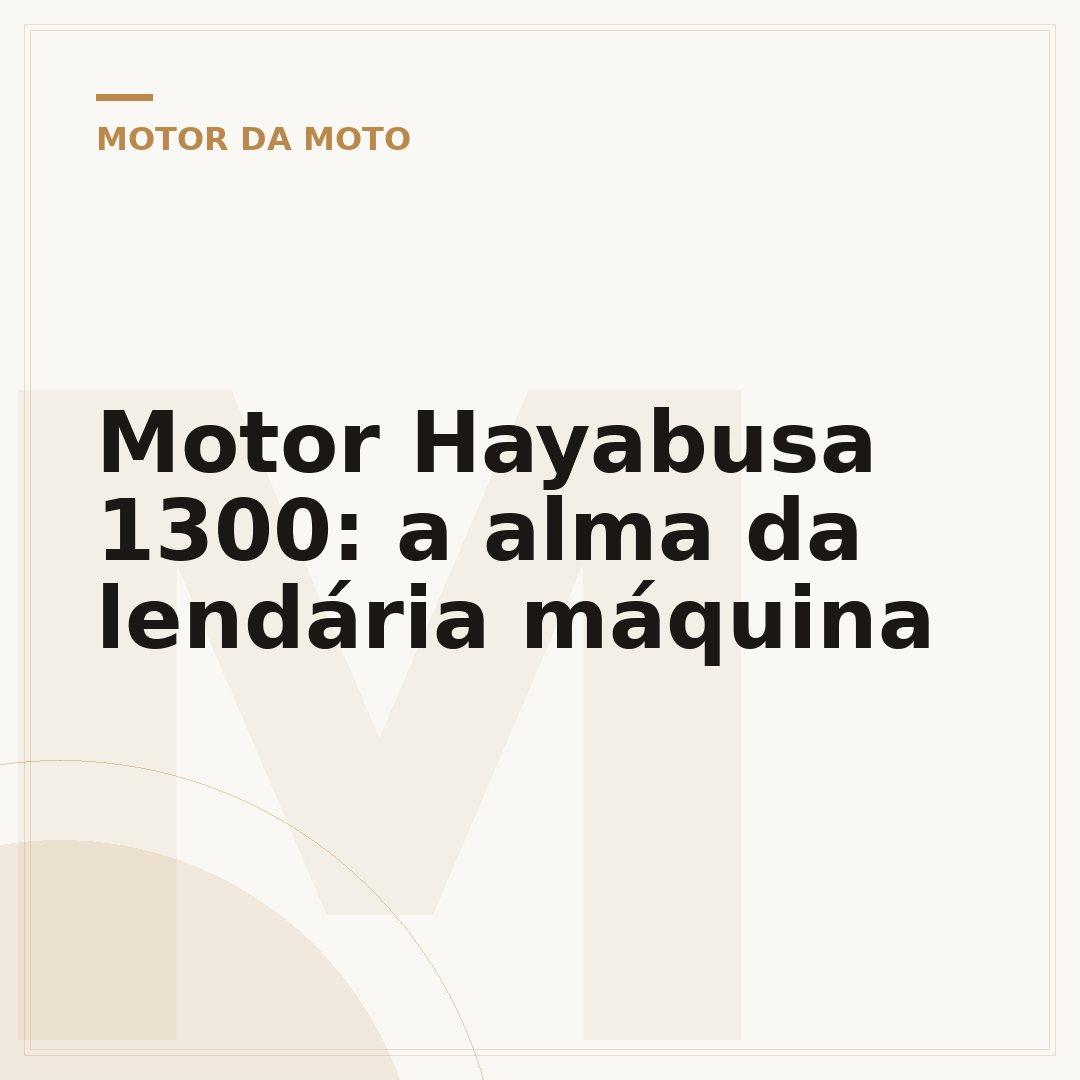 Motor Hayabusa 1300: a alma da lendária máquina
