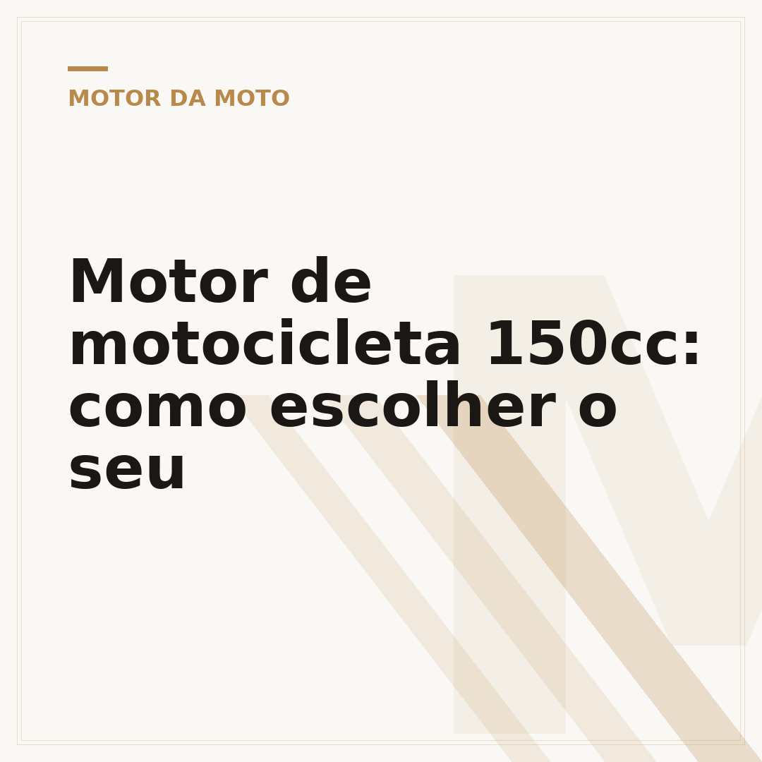 Motor de motocicleta 150cc: como escolher o seu