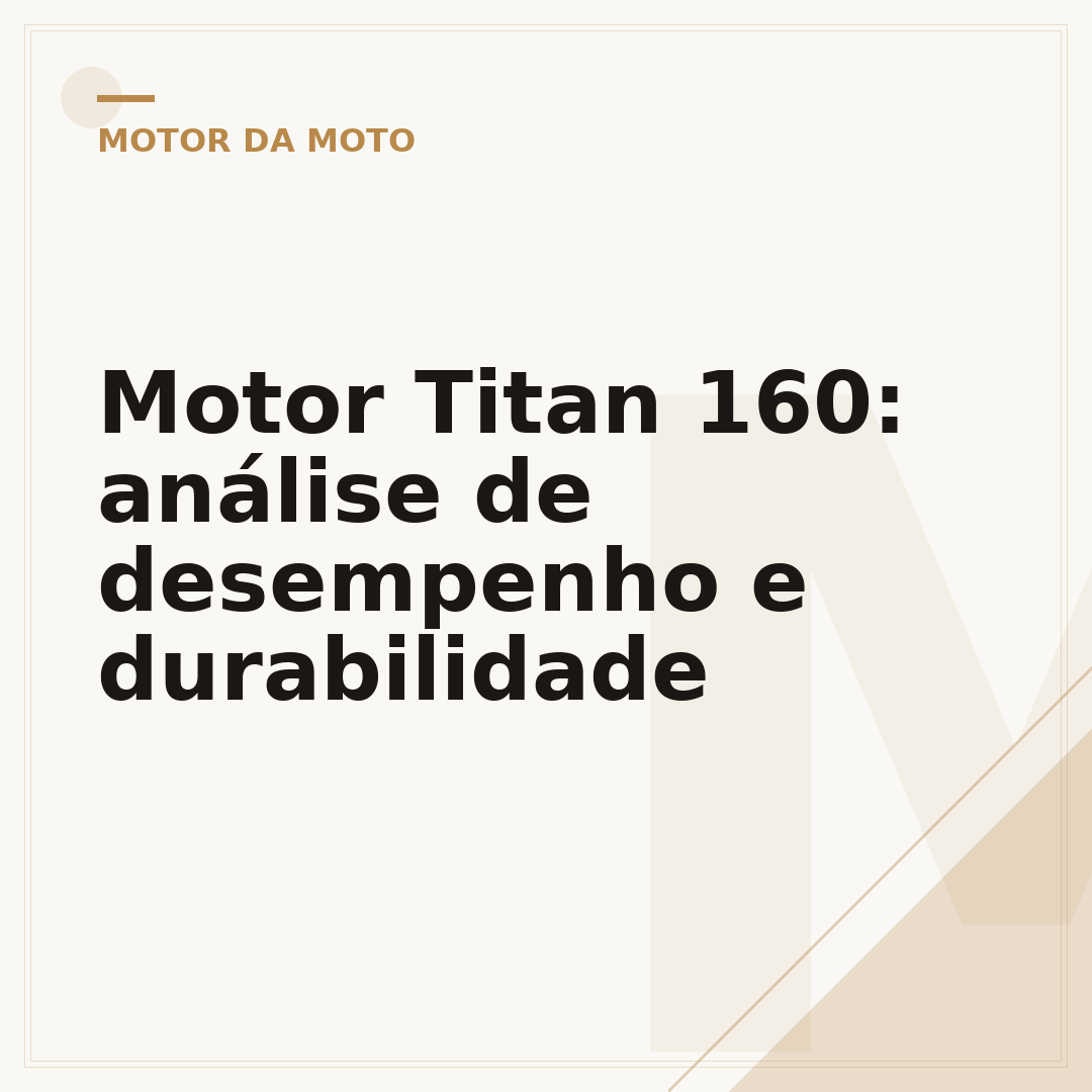 Motor Titan 160: análise de desempenho e durabilidade