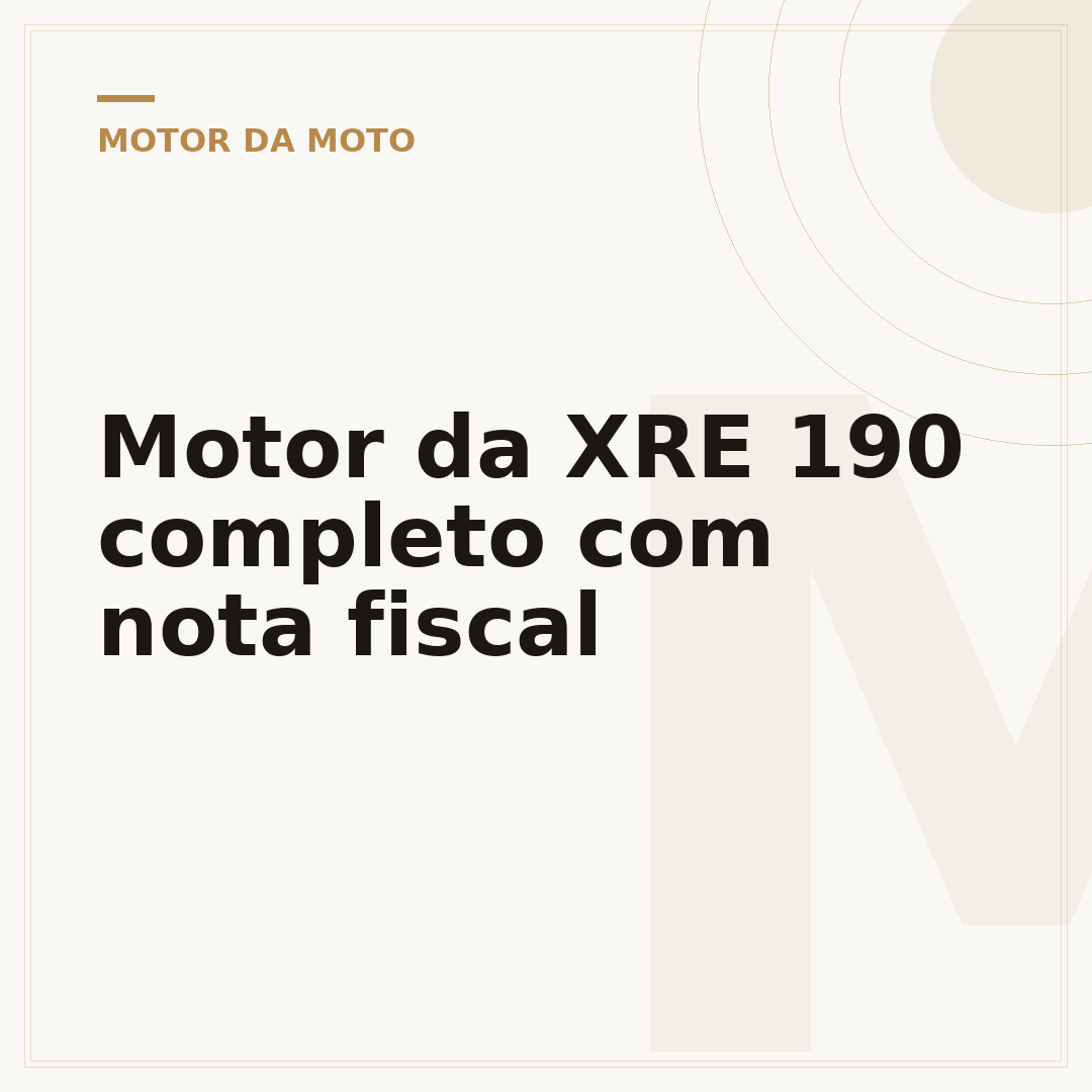 Motor da XRE 190 completo com nota fiscal