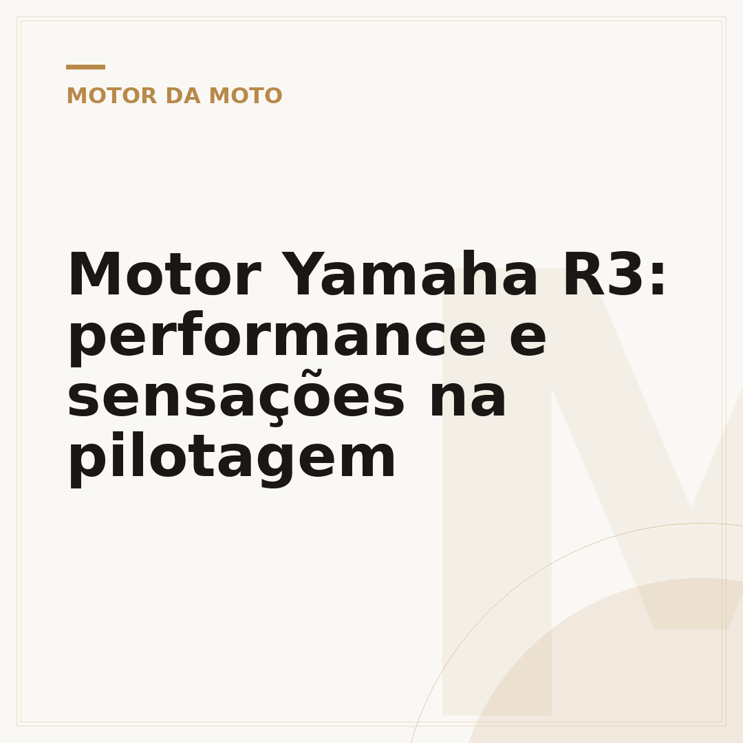 Motor Yamaha R3: performance e sensações na pilotagem