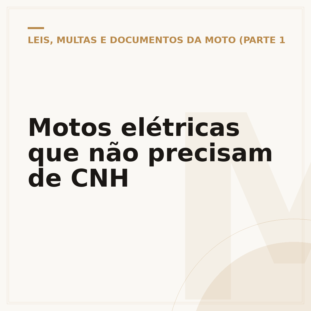 Motos elétricas que não precisam de CNH