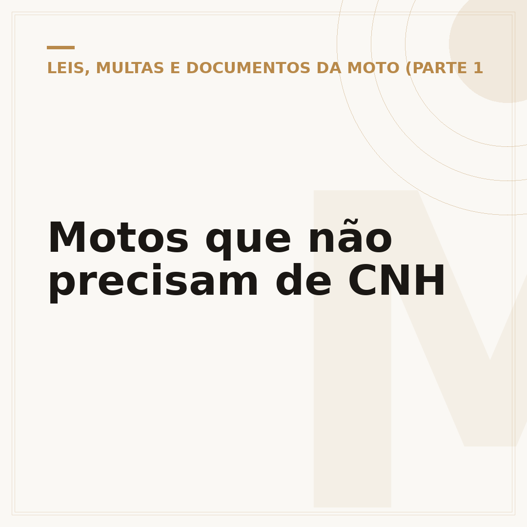 Motos que não precisam de CNH