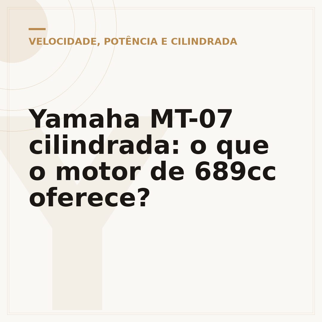 Yamaha MT-07 cilindrada: o que o motor de 689cc oferece?