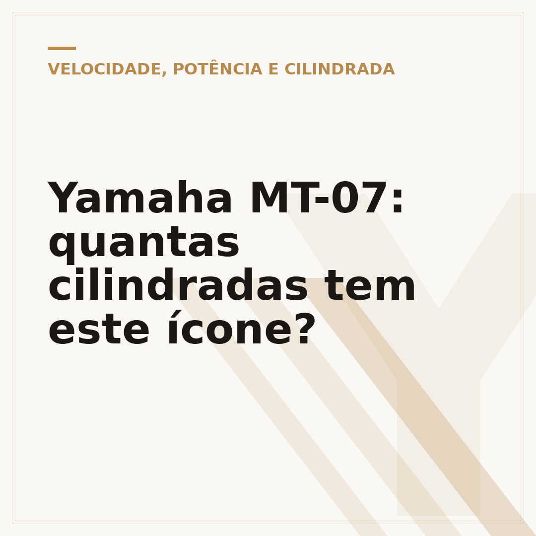 Yamaha MT-07: quantas cilindradas tem este ícone?