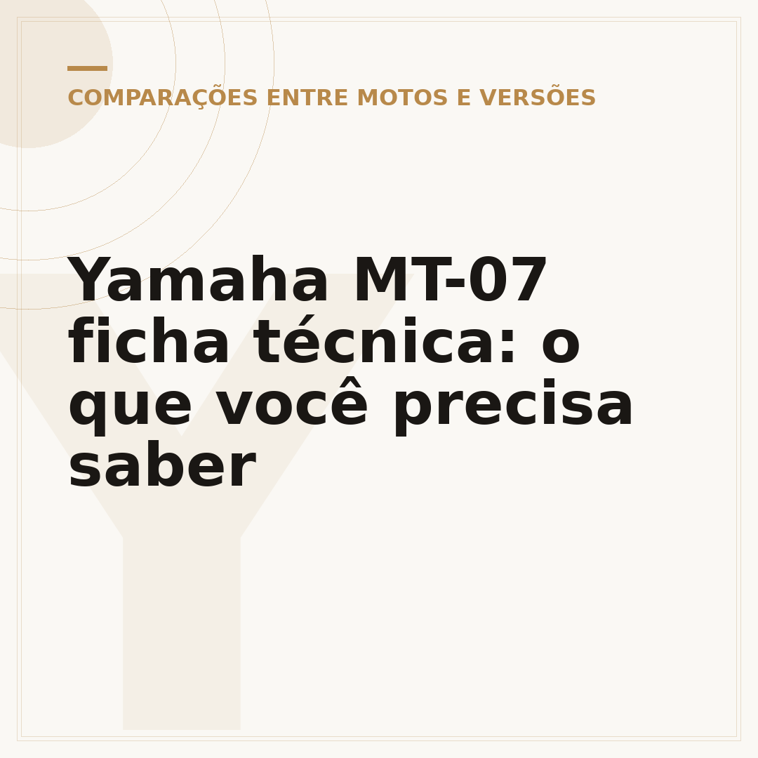 Yamaha MT-07 ficha técnica: o que você precisa saber