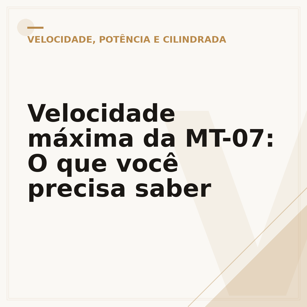 Velocidade máxima da MT-07: O que você precisa saber