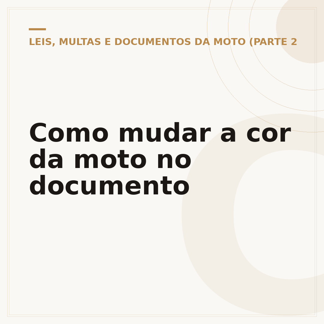 Como mudar a cor da moto no documento