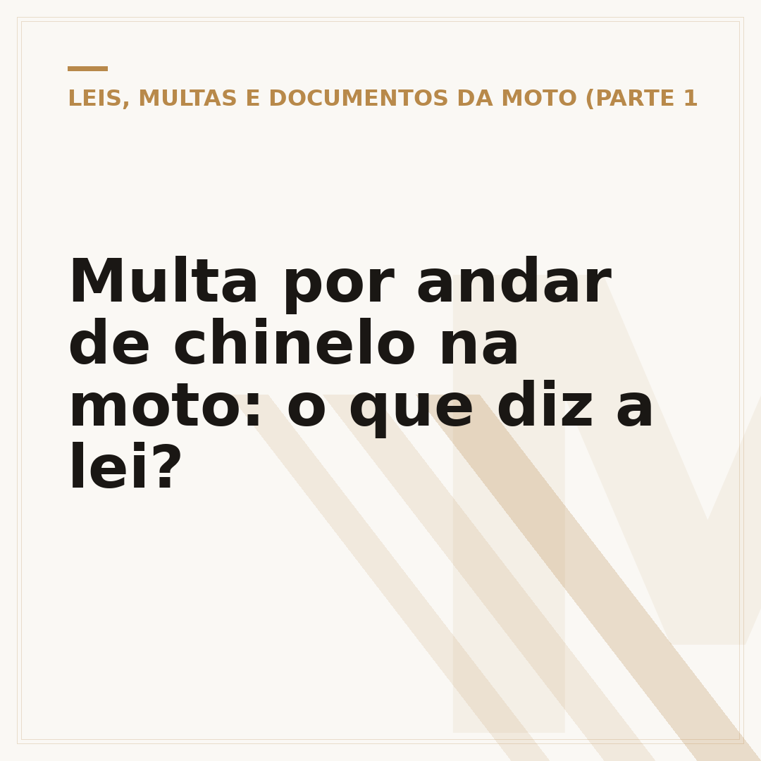 Multa por andar de chinelo na moto: o que diz a lei?