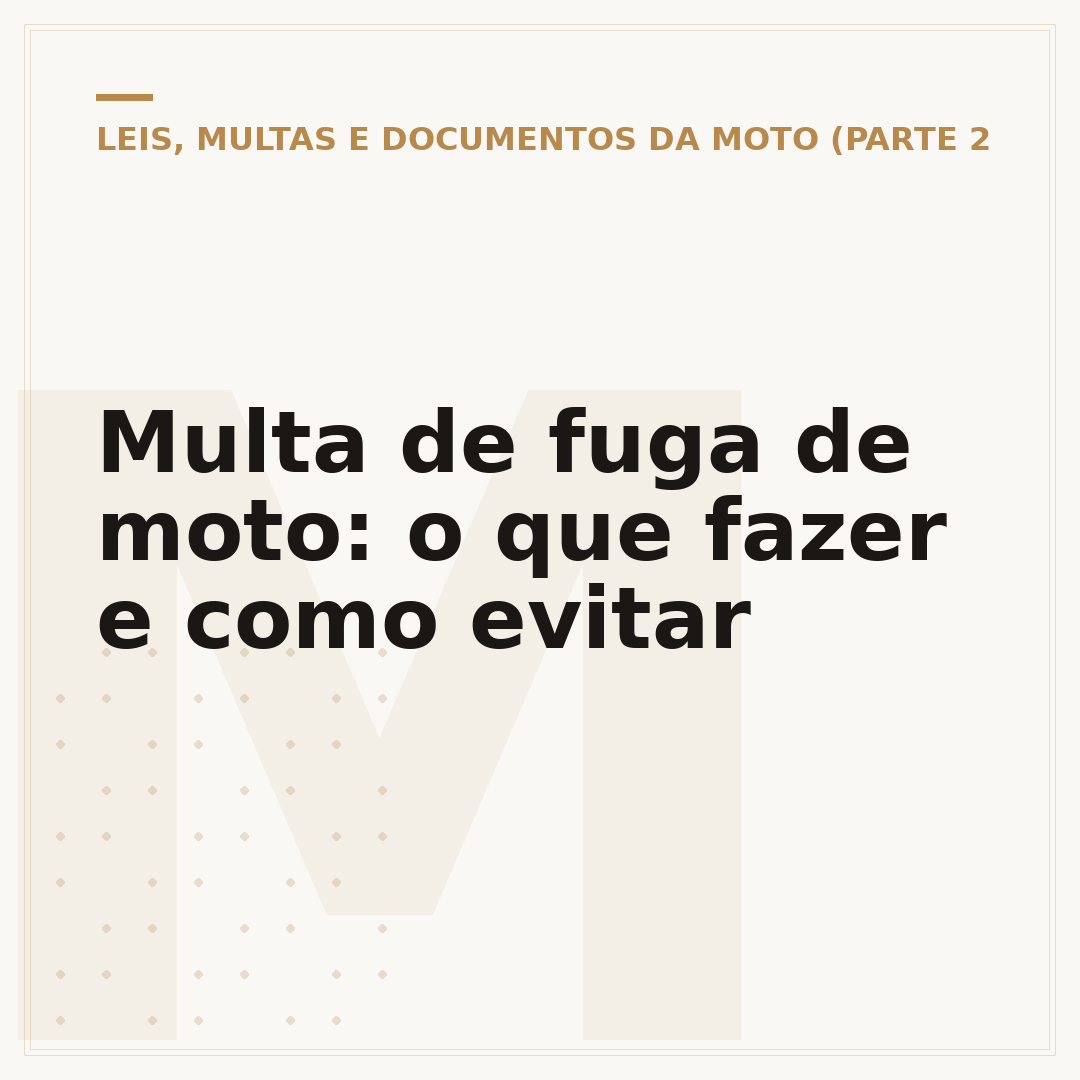 Multa de fuga de moto: o que fazer e como evitar