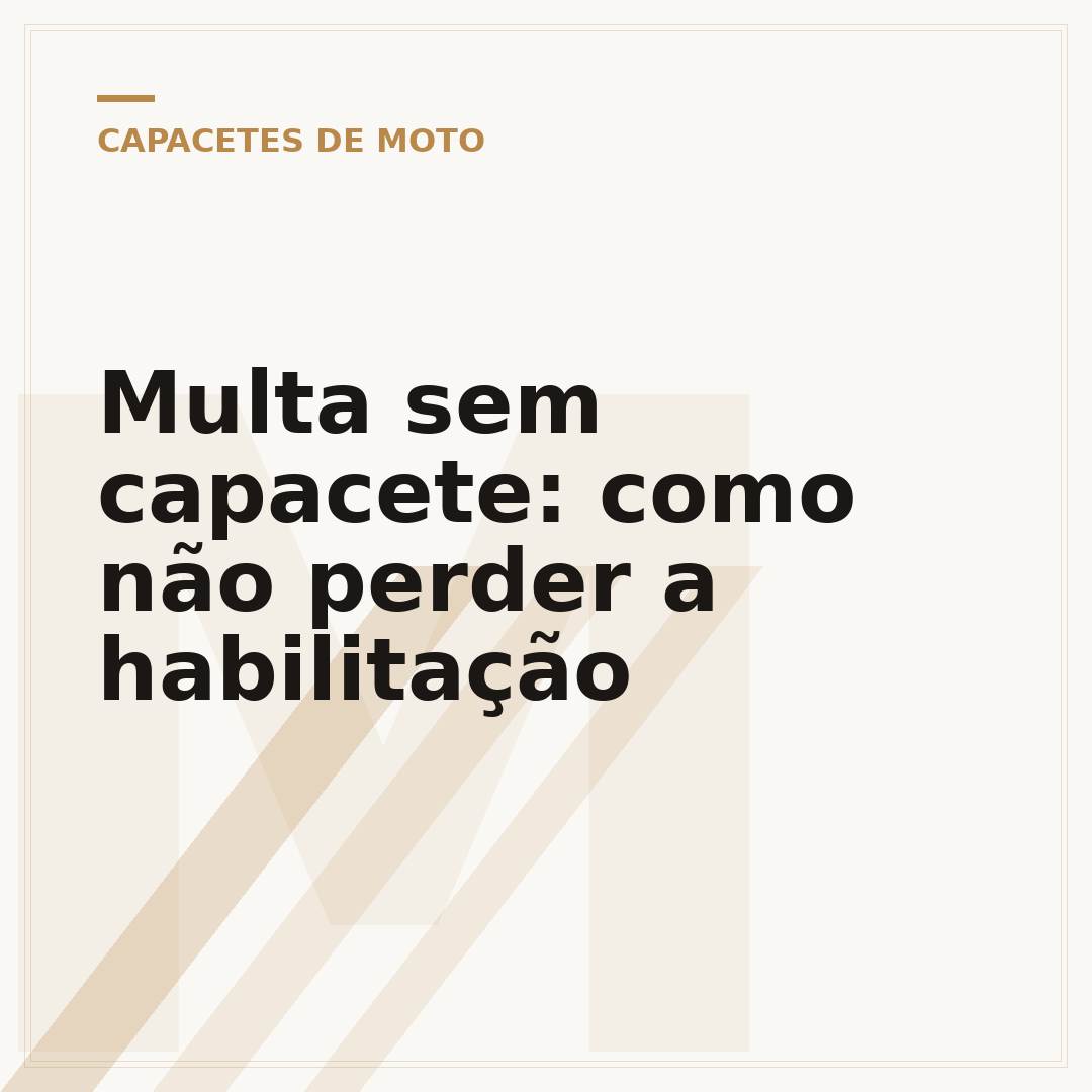 Multa sem capacete: como não perder a habilitação