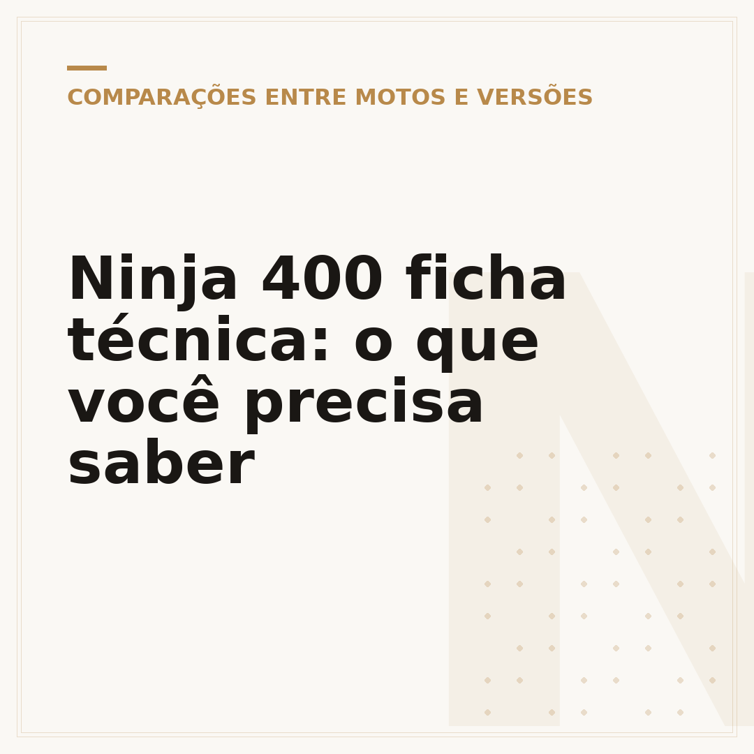 Ninja 400 ficha técnica: o que você precisa saber