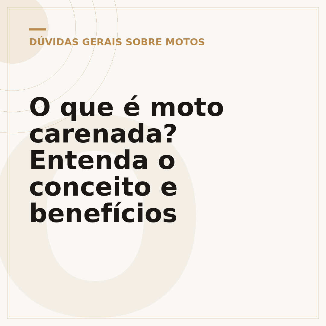 O que é moto carenada? Entenda o conceito e benefícios