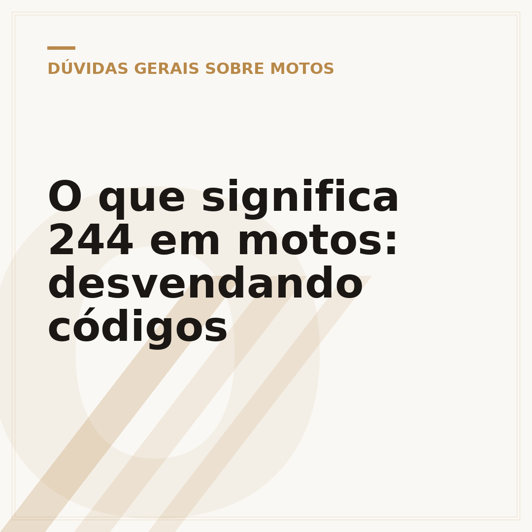 O que significa 244 em motos: desvendando códigos