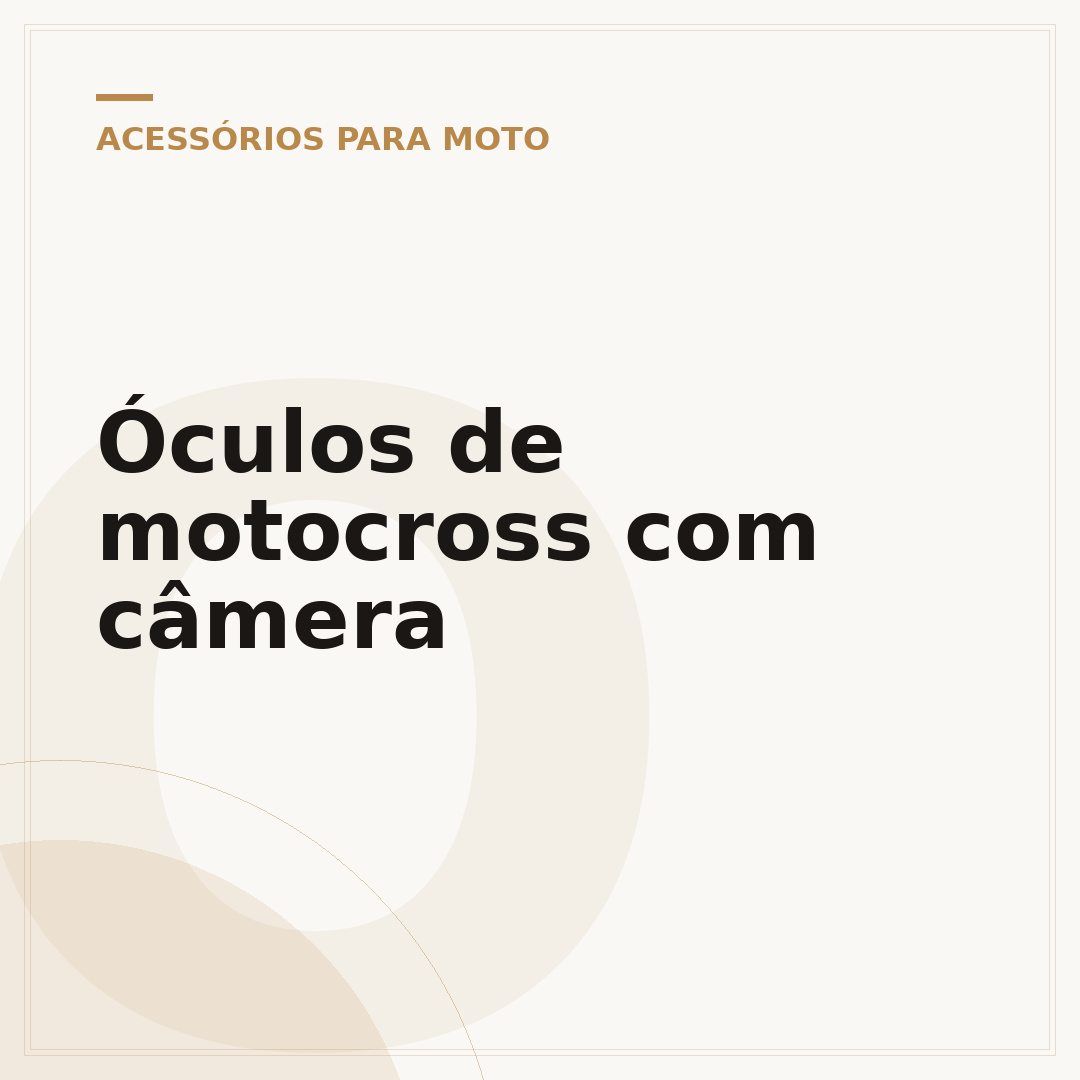 Óculos de motocross com câmera